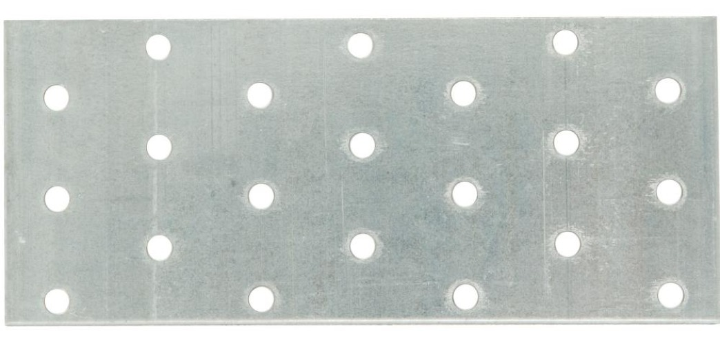 Пластина крепежная Rock Solid Connection / Рок Солид Коннекшн для деревянных конструкций, из оцинкованной стали, размером 300×80×2мм / строительство и ремонт