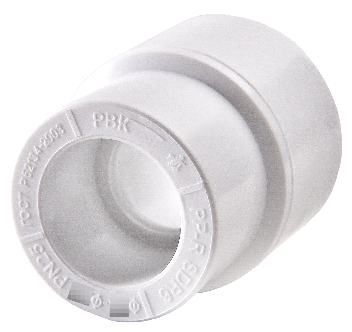 Муфта переходная РВК внутренняя, полипропиленовая, белая, диаметр 32×20мм / фитинги