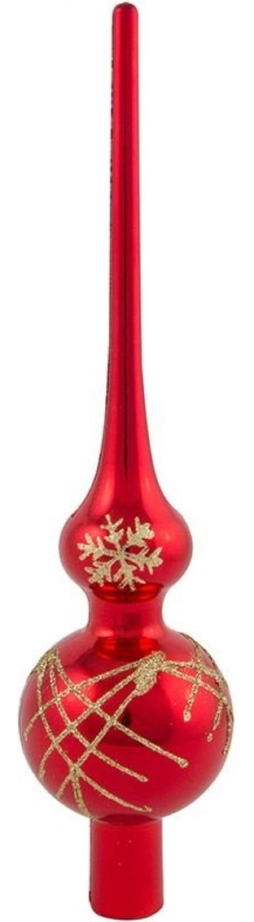 Наконечник на елку Волшебная Страна Пика из пластика, цвет красный, 28см, 1шт. / товары для праздников