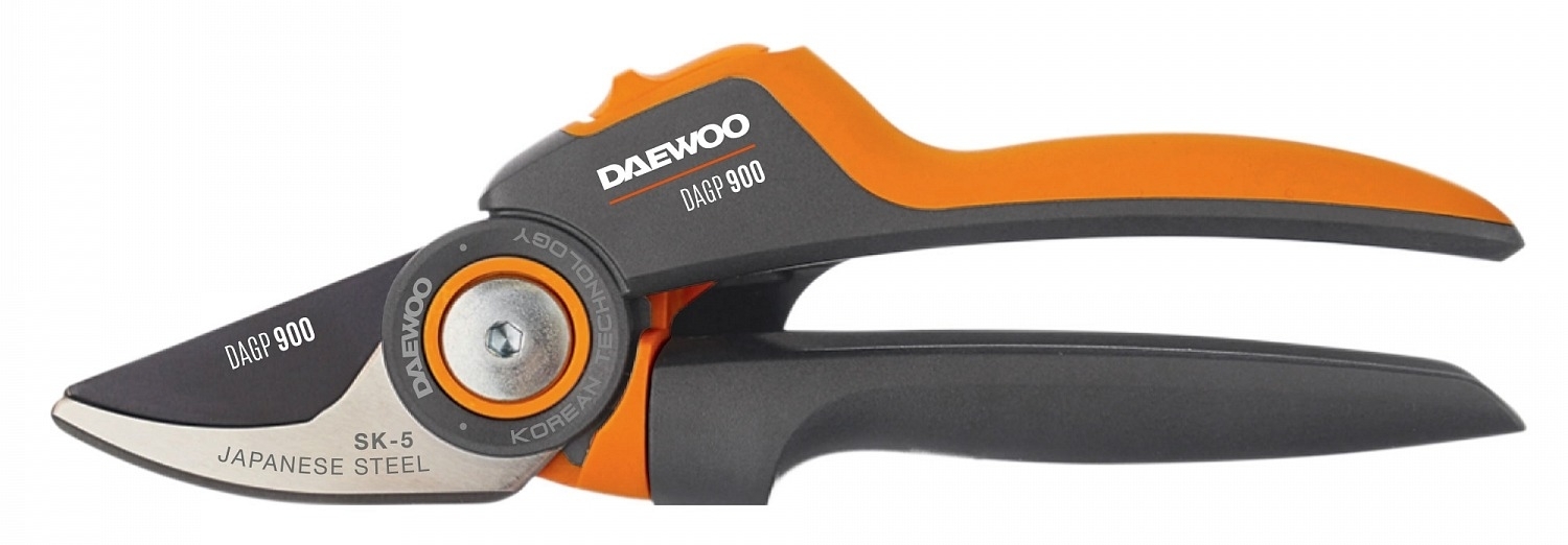 Секатор DAEWOO / Дэу плоскостной, из углеродистой стали, 290мм / садовый инструмент