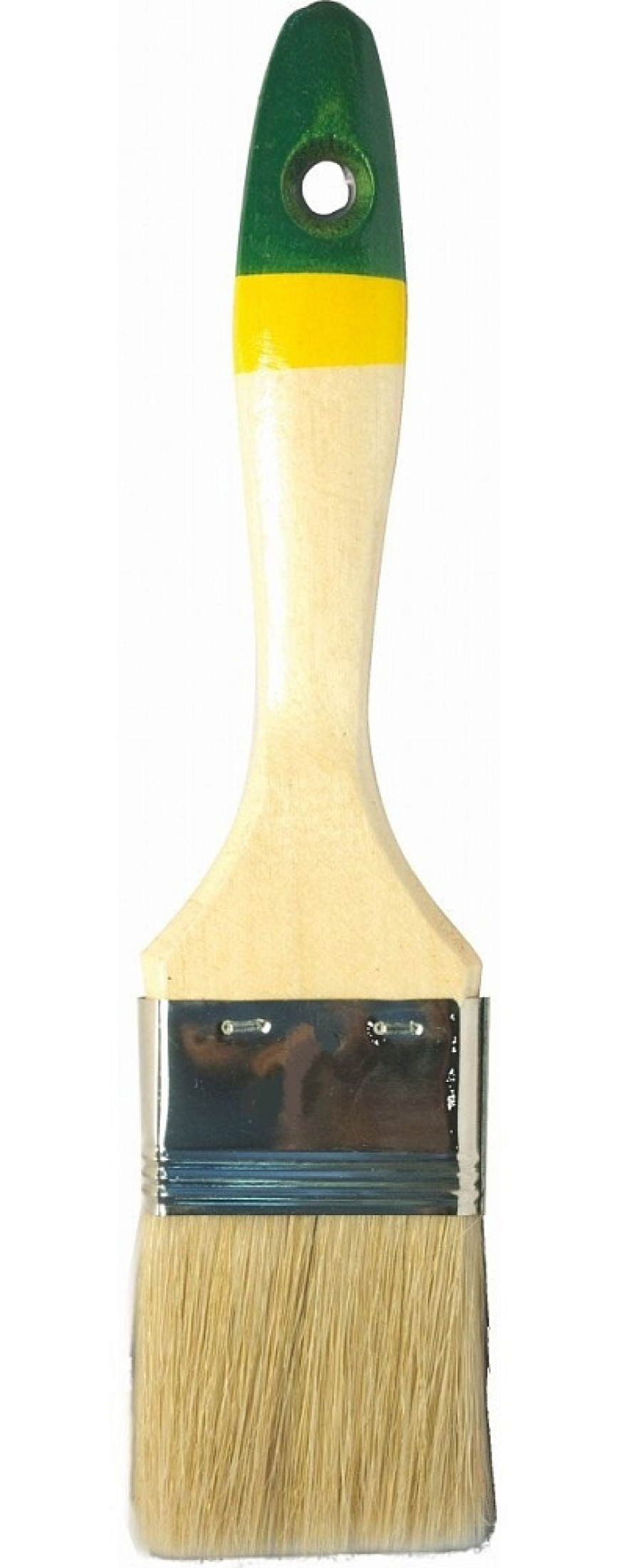 Кисть малярная 888 Евро плоская, со смешанной щетиной и деревянной ручкой, 50х14мм / малярные и отделочные инструменты