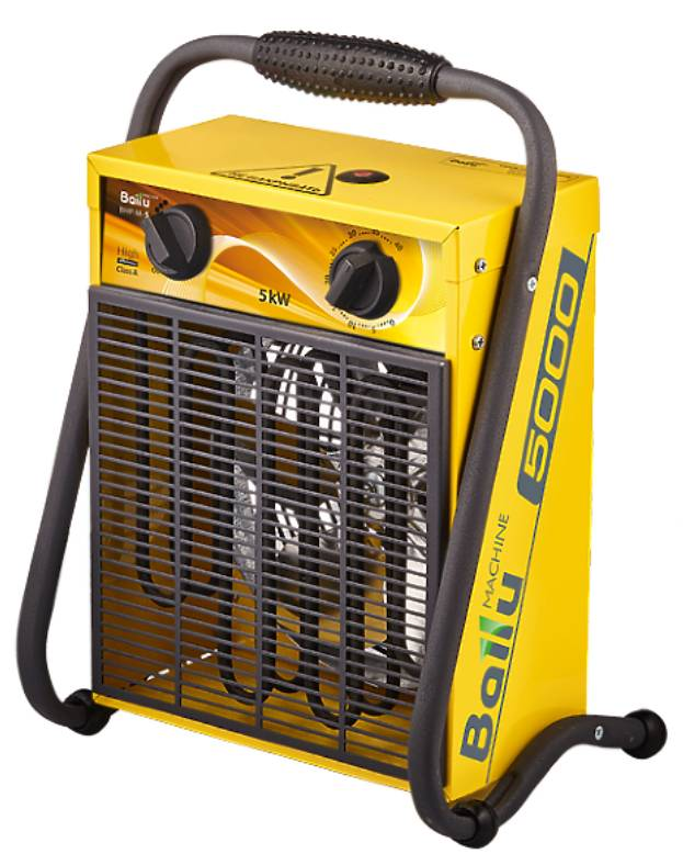 Тепловая пушка Ballu / Баллу BHP-M-5 электрическая в металлическом корпусе, 285x380x220мм, 4.5кВт, 50м2, 400м3/ч, IP20 / отопление