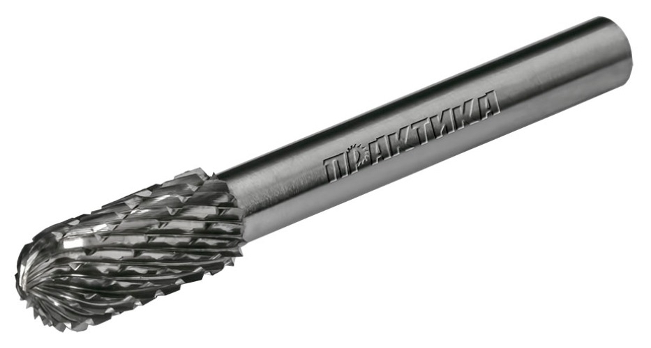 Борфреза Практика Эксперт цилиндрическая, тип С, твердосплавная, стальная, хвостовик 6мм, 8×20мм / строительство и ремонт