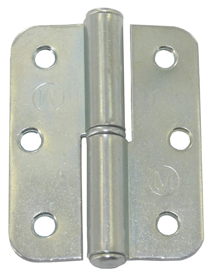 Петля мебельная MIXTON / Микстон ПН1-85 накладная левая, металлическая, цвет цинк, 85мм / фурнитура