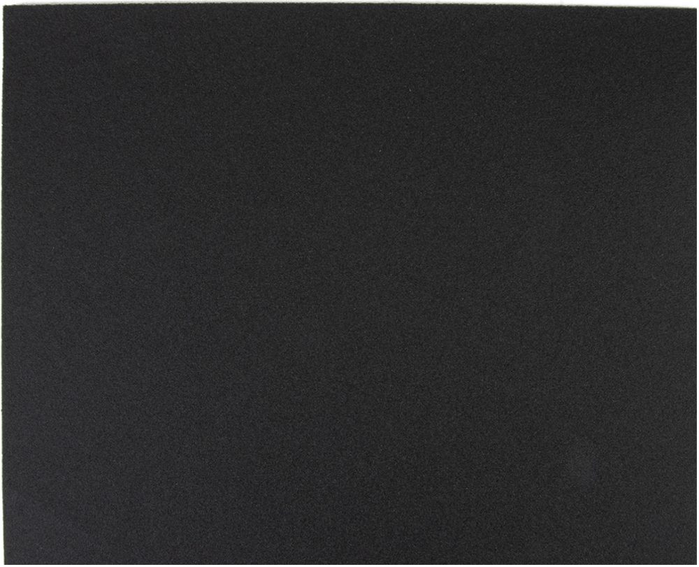 Лист шлифовальный ABRAFORCE / Аброфорс WPF водостойкий, на бумажной основе, оксид алюминия, черный, P180, 230×280мм / шкурка