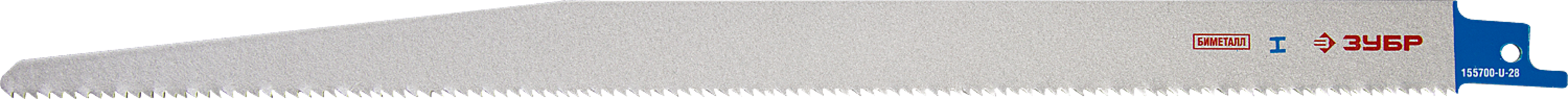 Полотно для сабельной пилы Зубр S1222VF по дереву и металлу, прямой рез, биметалл, рабочая длина 280мм, 1шт. / оснастка