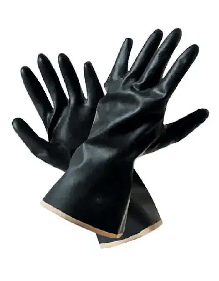 Перчатки защитные Сириус кислото-щёлочные стойкие Тип 1, резиновые, размер универсальный / защита рук