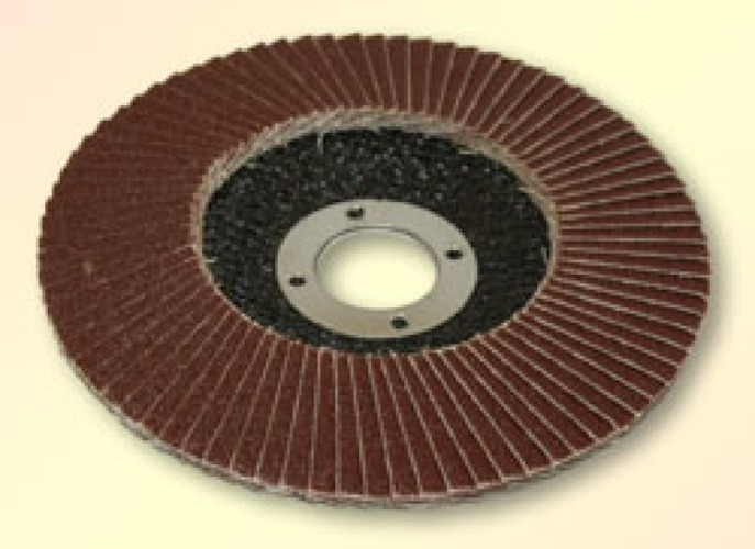 Круг лепестковый торцевой LUGA ABRASIV / Луга Абразив шлифовальный, оксид алюминия, Р60, посадочный диаметр 22мм, 150мм / оснастка