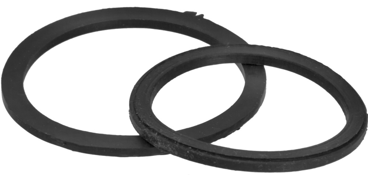 Прокладка сантехническая MasterProf / МастерПроф плоская для уплотнения соединения трубы с фитингами с накидными гайками, диаметр 1 1/2", 1 1/4", 2шт. / водоснабжение