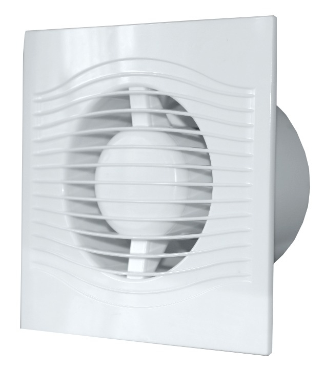 Вентилятор вытяжной ЭРА SLIM 4 настенный, в корпусе из пластика, белый, воздуховод 100мм, 90м3/час, 25дБ, 7.8Вт / вентиляция