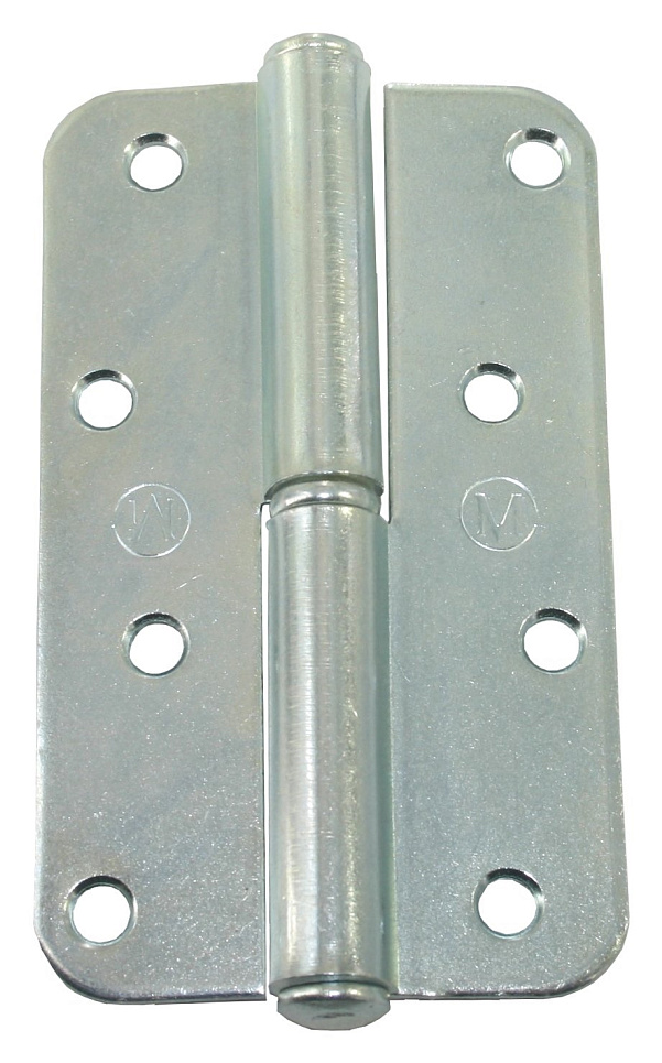 Петля мебельная MIXTON / Микстон ПН1-110 накладная левая, металлическая, цвет цинк, 110мм / фурнитура