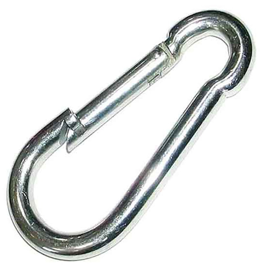 Карабин MIXTON / Микстон усиленный, из оцинкованной стали, диаметр 9мм / такелаж