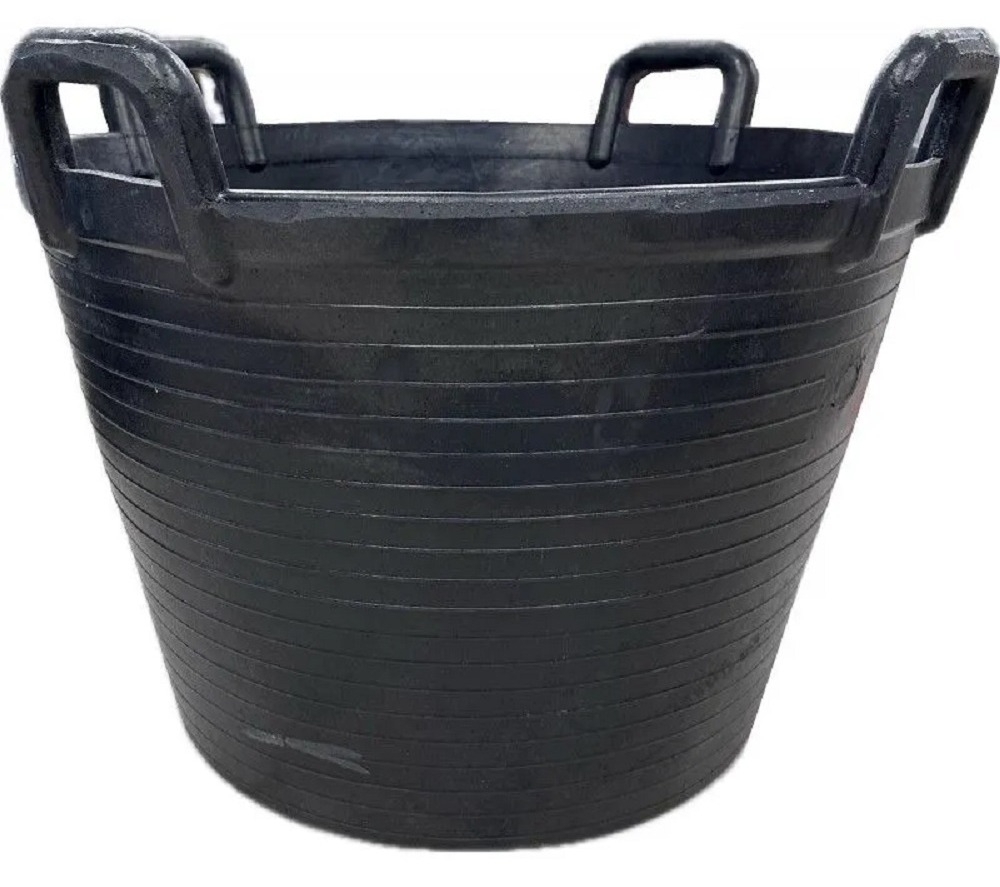 Емкость строительная DLT / ДЛТ ESPUERTA гибкая, из пластика, цвет черный, объемом 85л / инструменты для ремонта и строительства