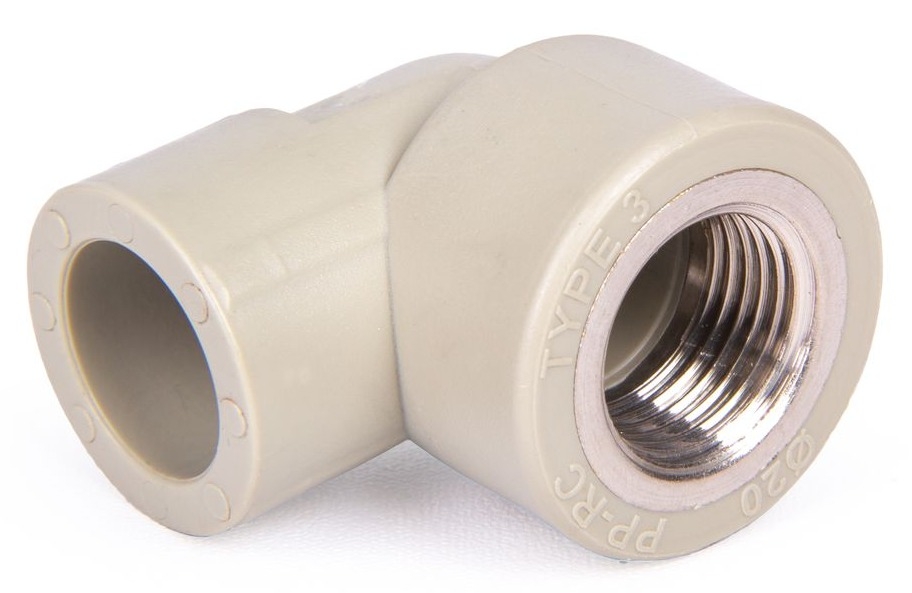 Угольник переходной Lammin / Ламмин комбинированный, внутренняя резьба, полипропиленовый, 1/2дюйма, диаметр присоединения 20мм / водоснабжение