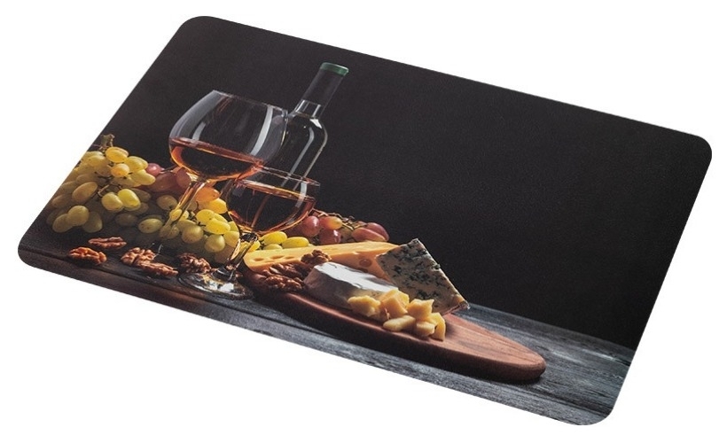 Салфетка сервировочная Рыжий кот PPM-11 Бренди прямоугольная, из полипропилена, черная, размером 40х28см / кухонные принадлежности