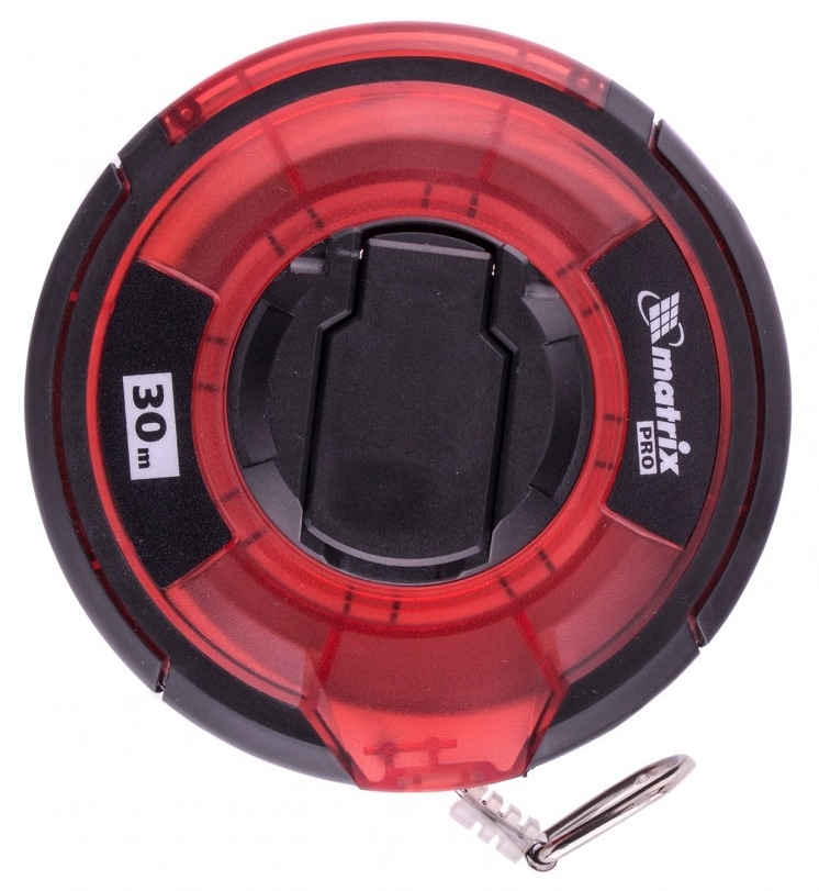 Измерительная рулетка Matrix / Матрикс геодезическая, корпус из пластика, стальная лента, 30м / строительство и ремонт