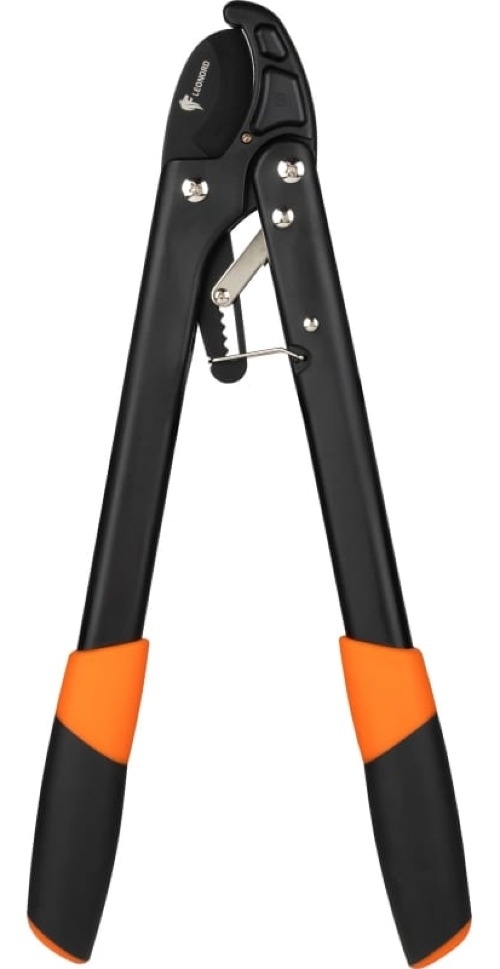 Кусторез ручной Leonord / Леонорд 33S1900 облегченный, из стали и пластика, черный, длиной 470мм / садовый инструмент