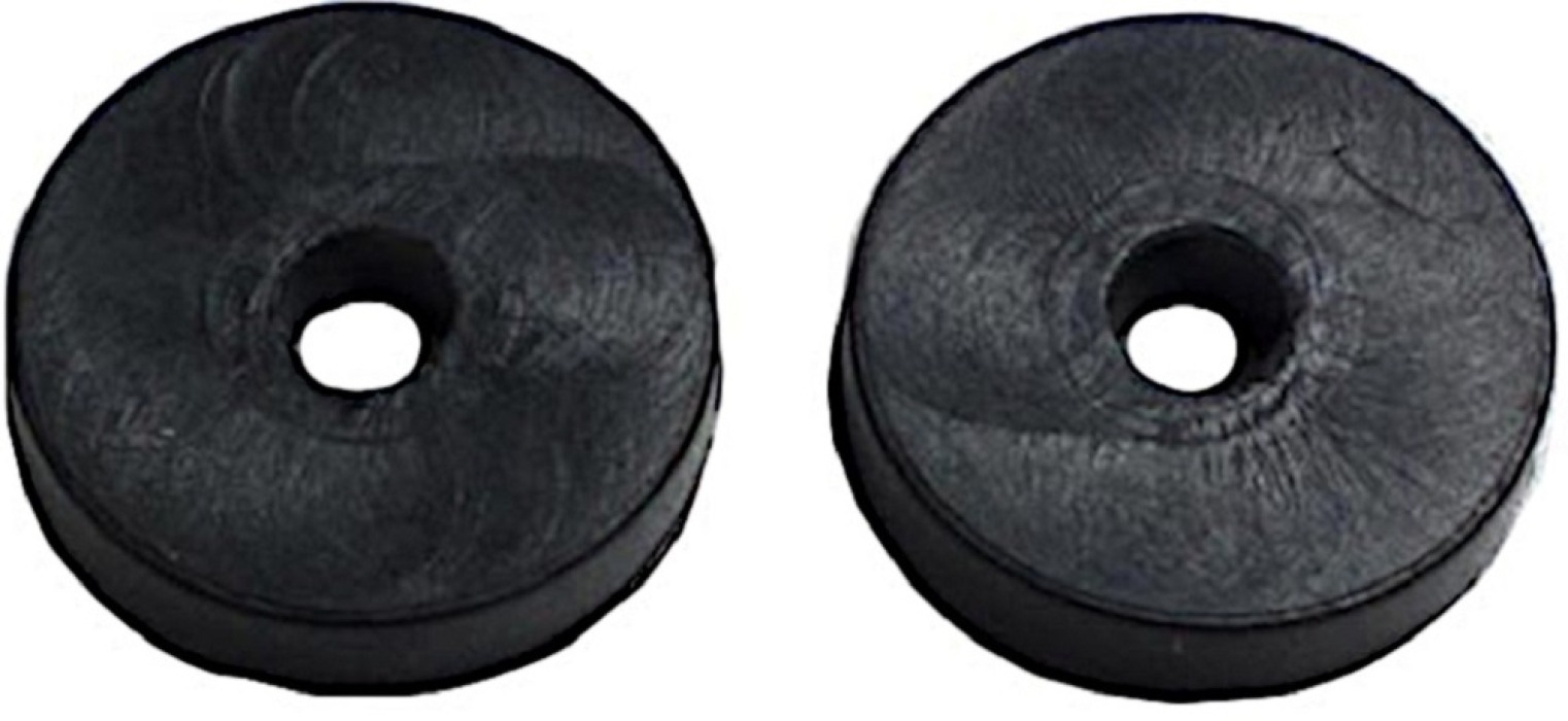 Прокладка сантехническая MasterProf / МастерПроф для герметизации резьбового соединения душевого шланга из резины, черная, диаметр 1/2", 2шт. / водоснабжение