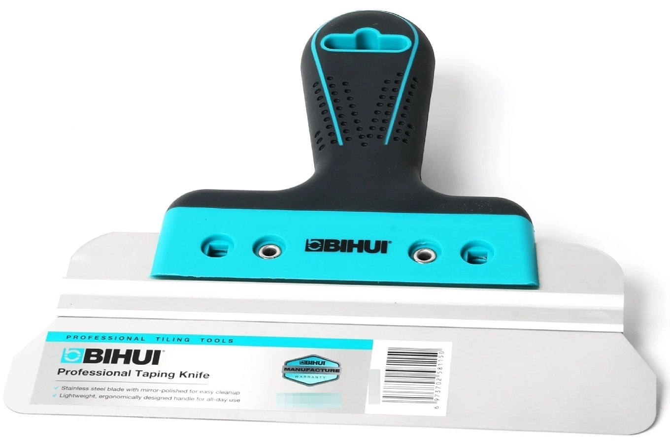Шпатель строительный BIHUI / Бихай малярный, из нержавеющей стали, 300мм / малярные и отделочные инструменты