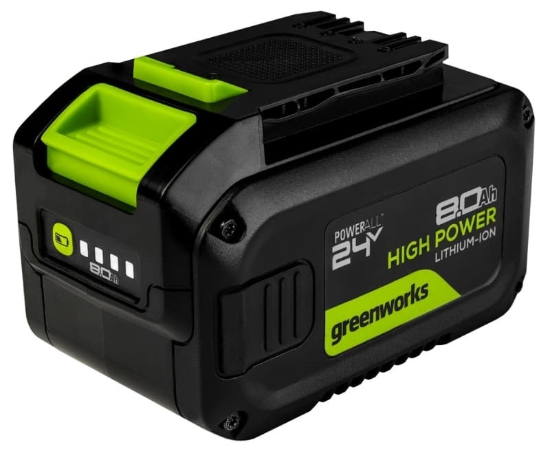 Аккумулятор Greenworks / Гринворкс High Power G24HP8 в пластиковом корпусе, Li-Ion, 8.0А/ч, 24В / оснастка для электроинструмента