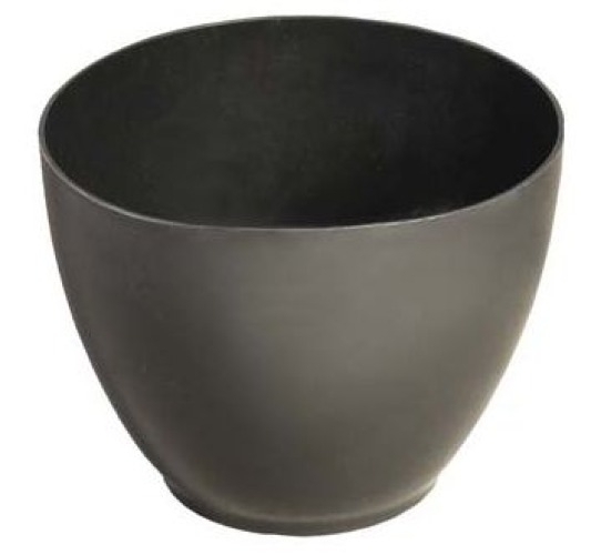 Емкость строительная 0608-1 для гипса высокая гибкая, из пластика, цвет черный, объемом 0.7л / инструменты для ремонта и строительства