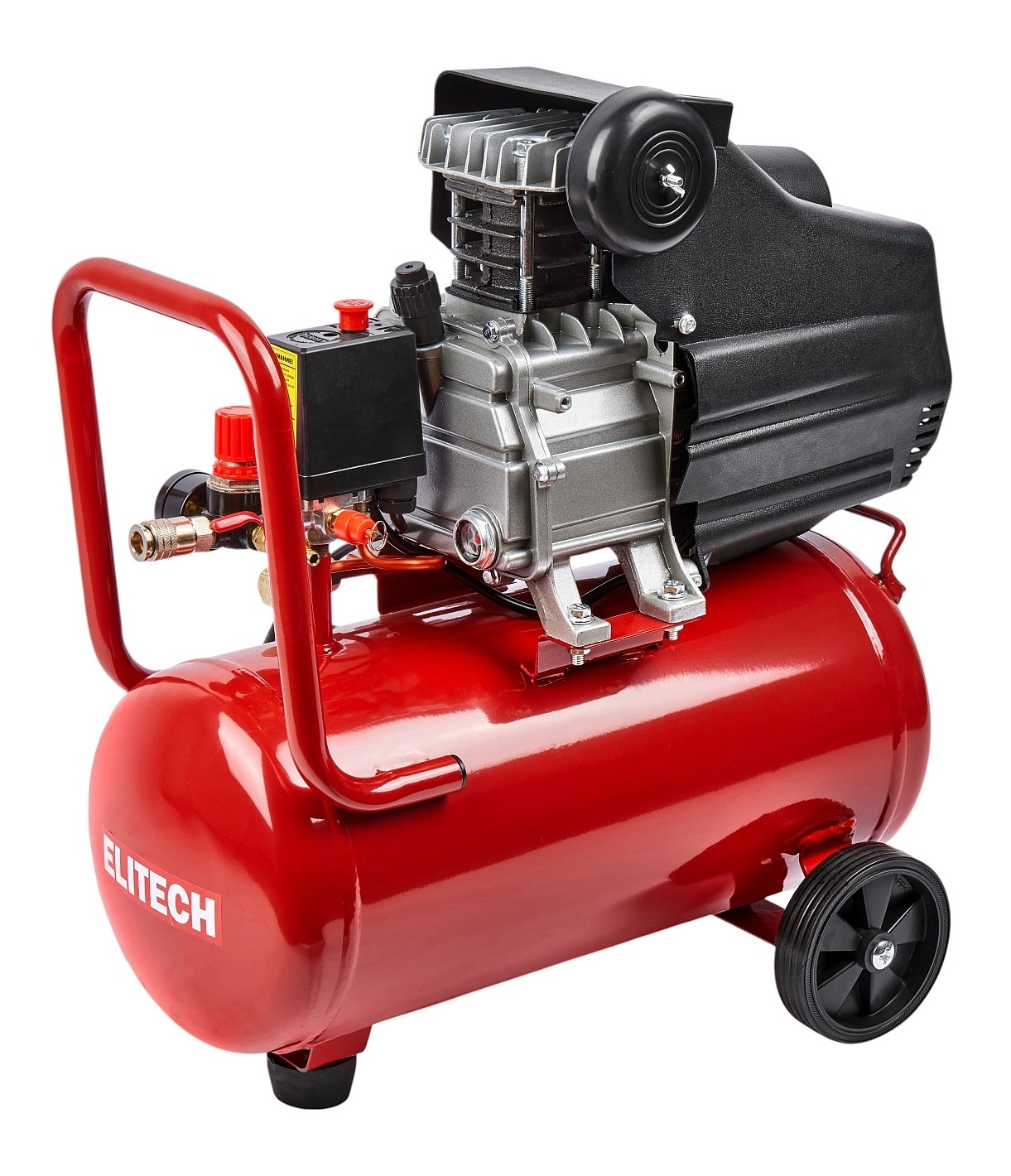 Компрессор ELITECH ДМ / Элитек ДМ КМ 200-24 коаксиальный масляный, 220В, 8бар, 240л/мин, 1.5кВт / силовая техника и оборудование