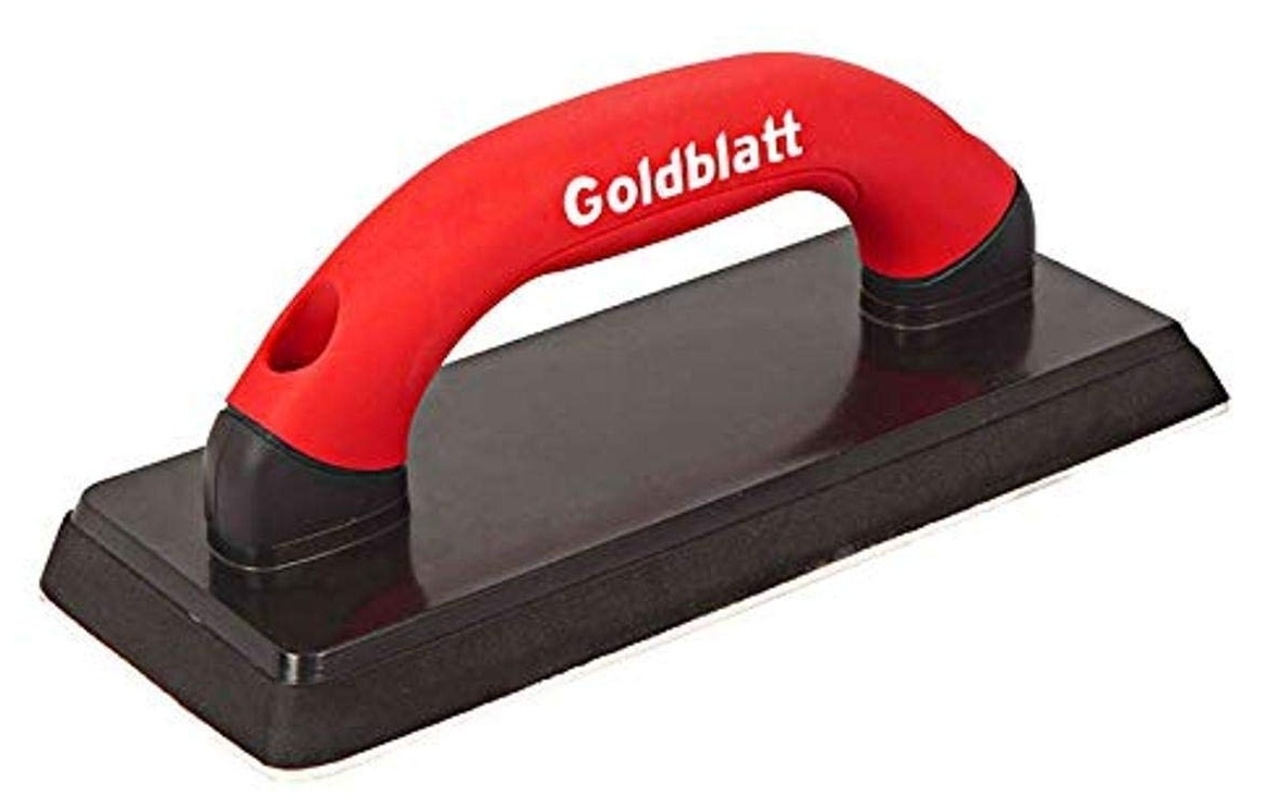 Терка строительная Goldblatt / Голдблэт G02370 малярно-штукатурная, из резины, черная, 242х102мм / инструменты для ремонта