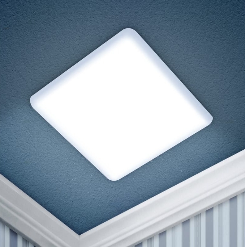 Светильник светодиодный ЭРА LED 12-36-4К потолочный квадратный, пластиковый, 4000К, 3100Лм, нейтральный белый, 220В, IP20, 36Вт / освещение