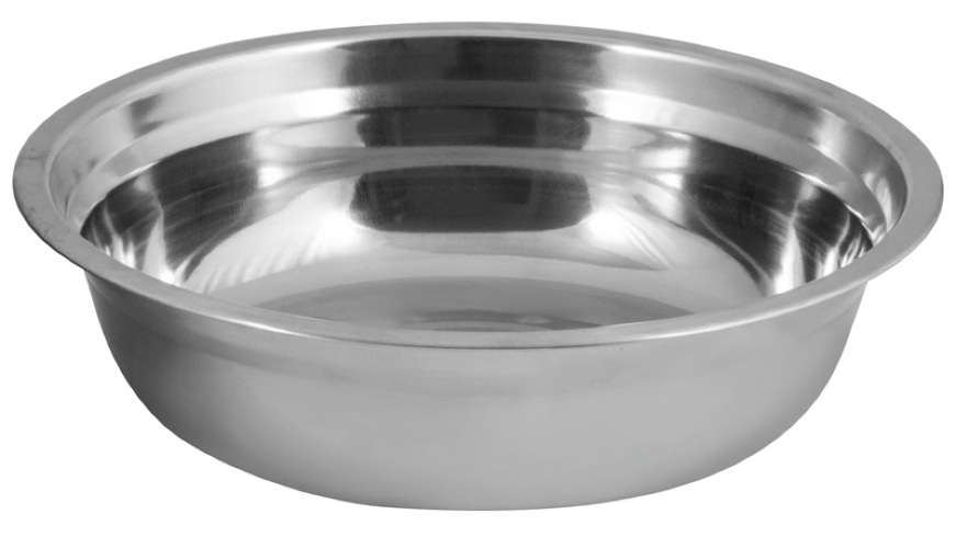 Миска Mallony / Маллони Bowl-23 с расширенными краями, зеркальной полировкой, из нержавеющей стали, цвет хром, 1700мл / кухонные принадлежности, посуда