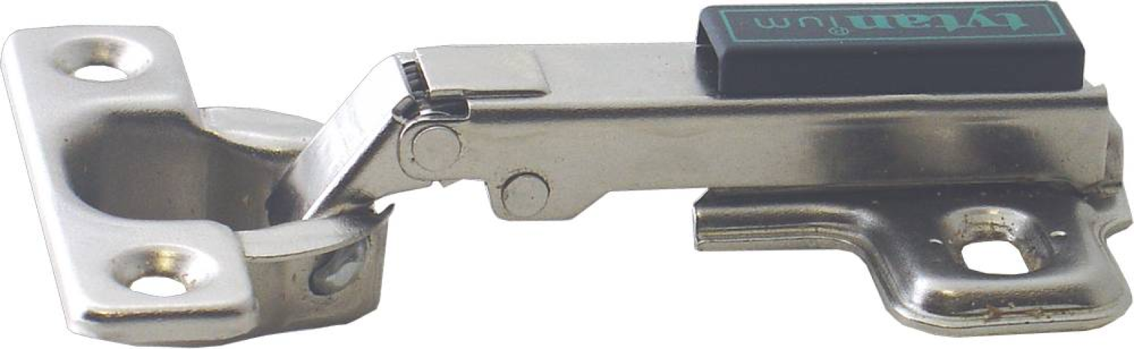 Петля мебельная Element / Элемент Slide-On mini накладная, с ответной планкой, металлическая, цвет хром, 2шт. / фурнитура