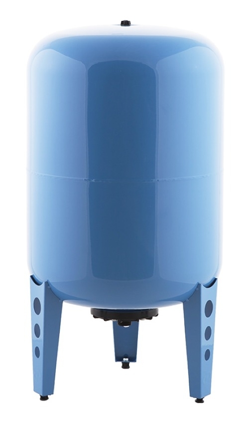 Гидроаккумулятор Джилекс 100ВП вертикальный, из нержавеющей стали, синий, объемом 100л / водоснабжение