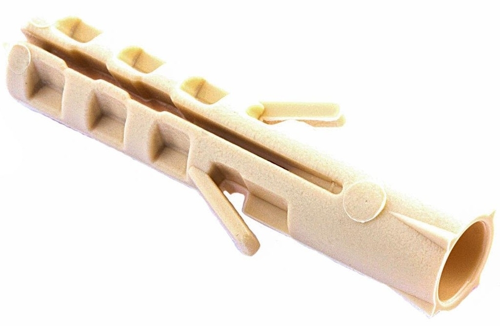 Дюбель Стройбат распорный нейлоновый, бежевый, 10×50мм, 4шт. / крепеж и фурнитура