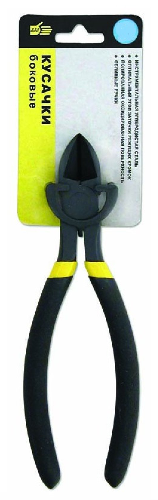 Бокорезы 888 прямые, из углеродистой стали, черные, 180мм / кусачки