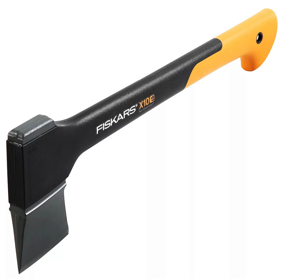 Топор Fiskars / Фискарс X10-S универсальный плотницкий из стали и полиамида, длина 44см / ручной инструмент