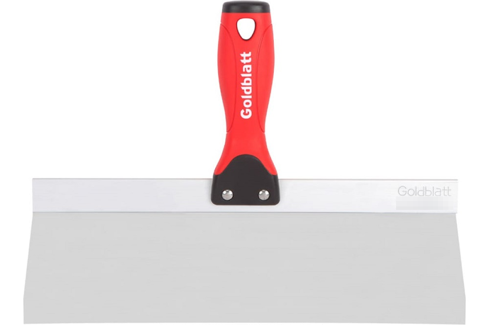 Шпатель строительный Goldblatt / Голдблэт Soft Grip малярный скребок, из нержавеющей стали, 305мм / малярные и отделочные инструменты