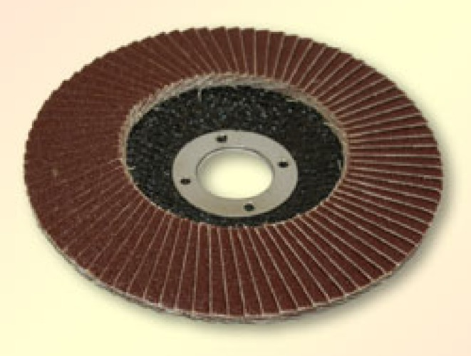 Круг лепестковый торцевой LUGA ABRASIV / Луга Абразив шлифовальный, оксид алюминия на тканевой основе, Р40, посадочный диаметр 22мм, 115мм / оснастка