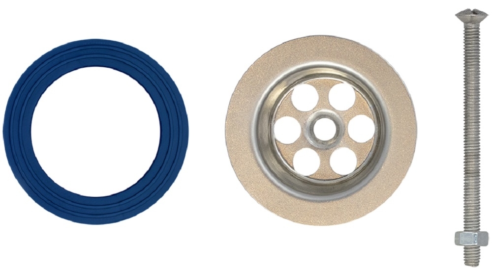 Сетка для раковины Masterprof / Мастерпроф сменная, для слива, из нержавеющей стали, цвет хром, 120х85мм / сантехника