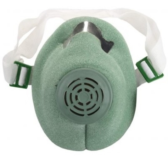 Респиратор У-2К полумаска фильтрующая противоаэрозольная многослойная, одноразовая, из полипропилена, зеленая, FFP1 / защита органов дыхания