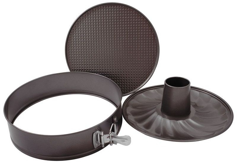 Форма для выпечки и запекания Mallony / Маллони SF-012S 2в1 круглая раскладная, из металла, 28×7см / товары для кухни