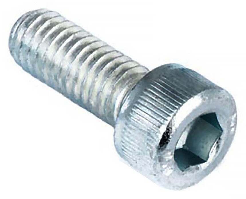 Болт Стройбат метрический с внутренним шестигранником из оцинкованной стали, DIN912, 8×20мм, 4шт. / крепеж
