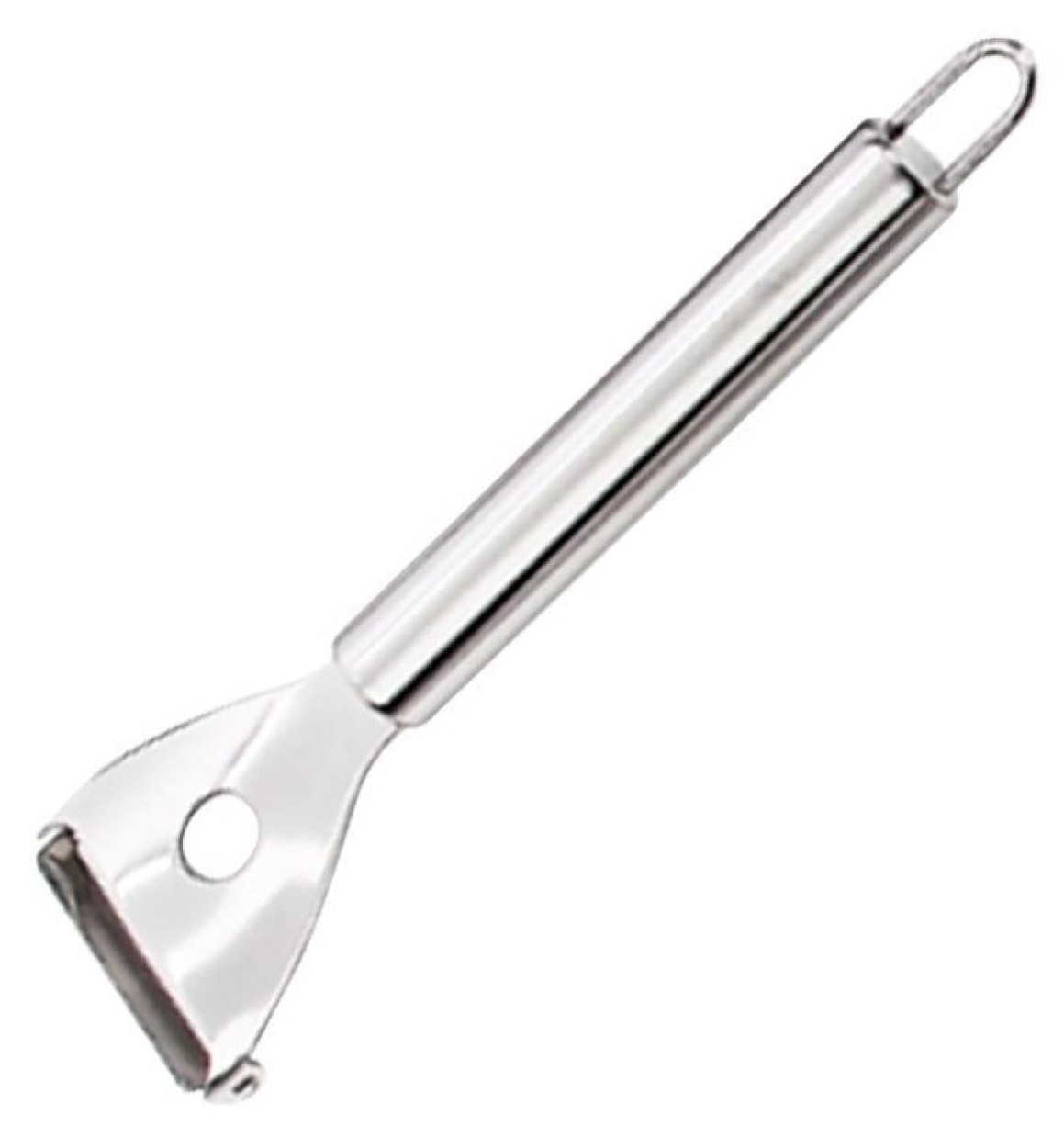 Овощечистка ручная Mallony / Маллони NIMBUS с горизонтальным лезвием, из нержавеющей стали, серая, длина 17.5см / товары для кухни