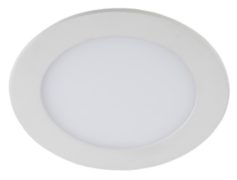 Светильник светодиодный ЭРА LED 1-9-4K круглый встраиваемый, пластиковый плафон, 4000К, 585Лм, нейтральный белый, 220В, IP20, 9Вт / освещение
