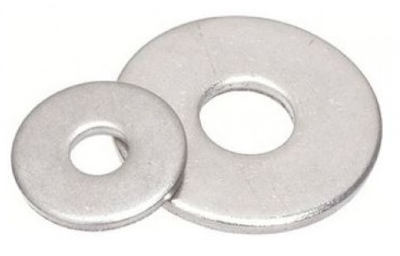 Шайба MIXTON / Микстон плоская усиленная, из оцинкованной стали, М6, 25шт. / крепеж