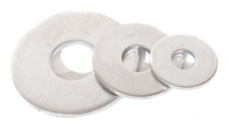 Шайба MIXTON / Микстон плоская, из оцинкованной стали, М5, 25шт. / крепеж