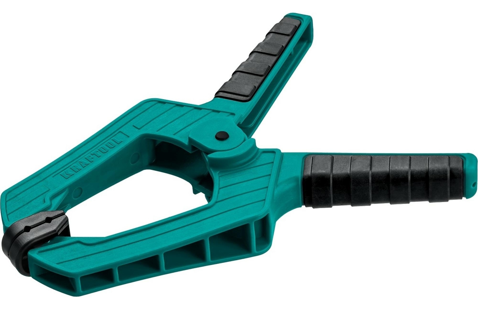 Струбцина KRAFTOOL / Крафтул пружинная, универсальная, пластиковая, зеленая, 100х100мм / инструменты