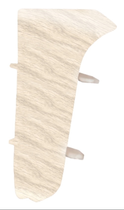 Внутренний угол для плинтуса MIXTON / Микстон с текстурой напольный, из ПВХ, цвет клен высокогорный, размер 56×25мм, 2шт. / отделочные материалы