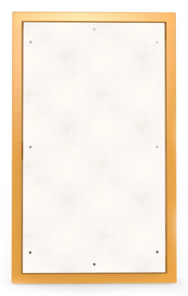 Ревизионный люк Делайт нажимной сантехнический, металлический, желтый, размером 20×30см / строительство и ремонт