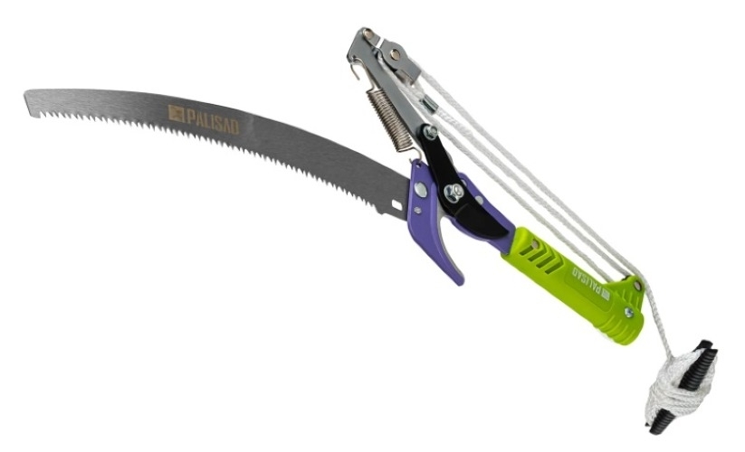 Сучкорез Palisad / Палисад штанговый с пилой, телескопическая ручка, металлический, 290мм / садовый инструмент