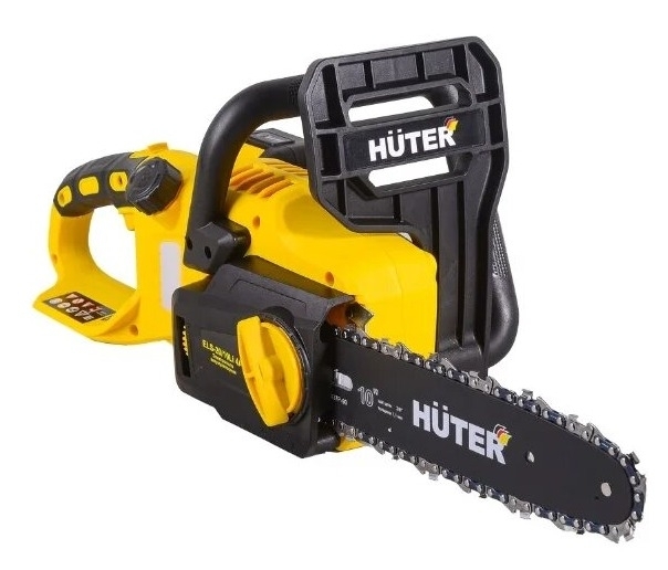 Пила цепная аккумуляторная Huter / Хутер ELS-20-10Li с АКБ и ЗУ, для пиления древесины, полотно 250мм, 3/8дюйма, Li-Ion, 4А/ч / электроинструмент