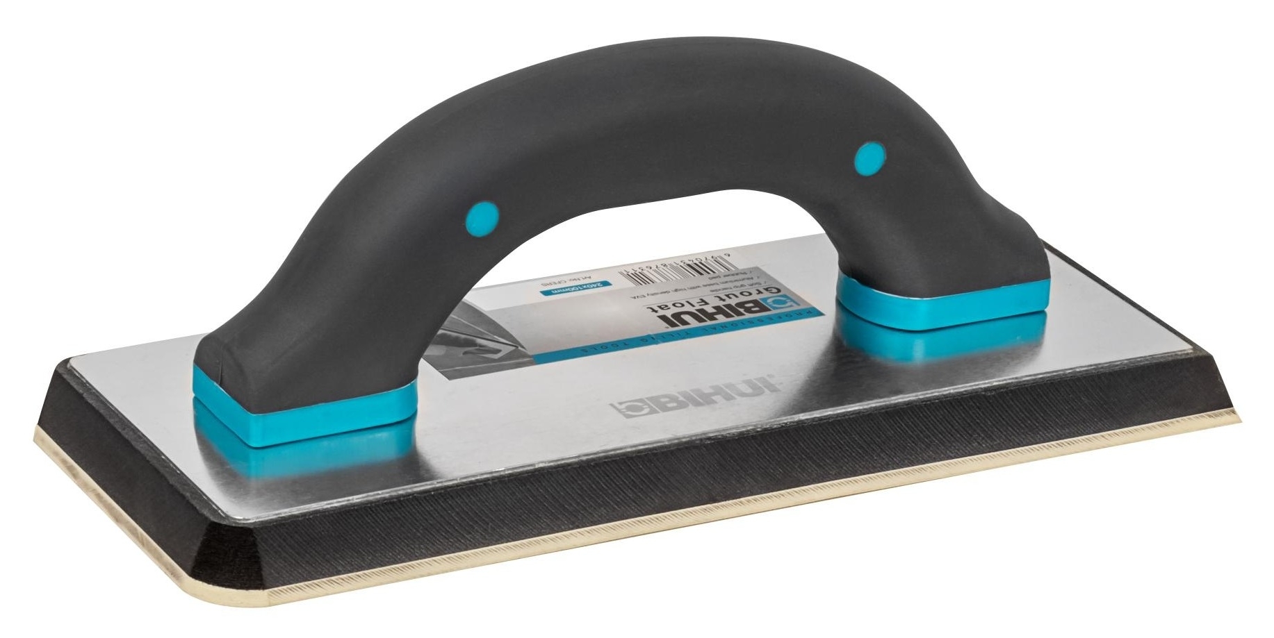 Терка строительная BIHUI / Бихай CFERS малярно-штукатурная для нанесения цементной затирки, из резины, черная, 240х116мм / инструменты для ремонта